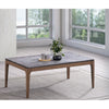 Bevis - Engineered Stone Top Rectangular Coffee Table - Black