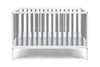 Deux - Remi 3 In 1 Convertible Island Crib - White / Gray