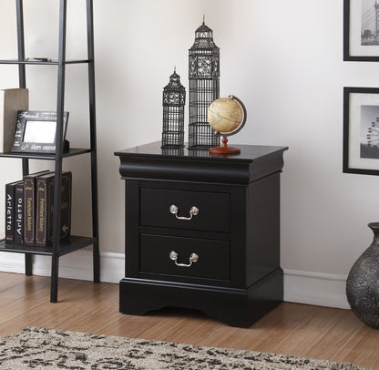 Louis Philippe III - Nightstand - Black