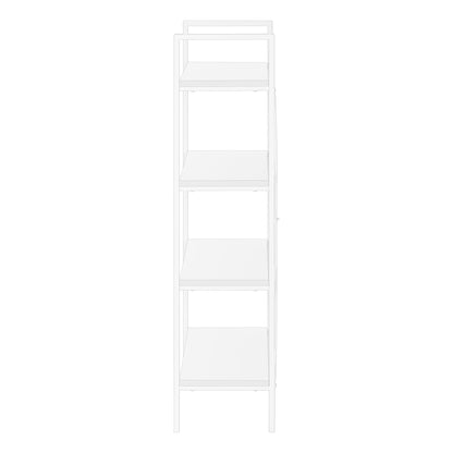 Bookshelf, Bookcase, 4 Tier, Office, Bedroom, Contemporary, Modern - White