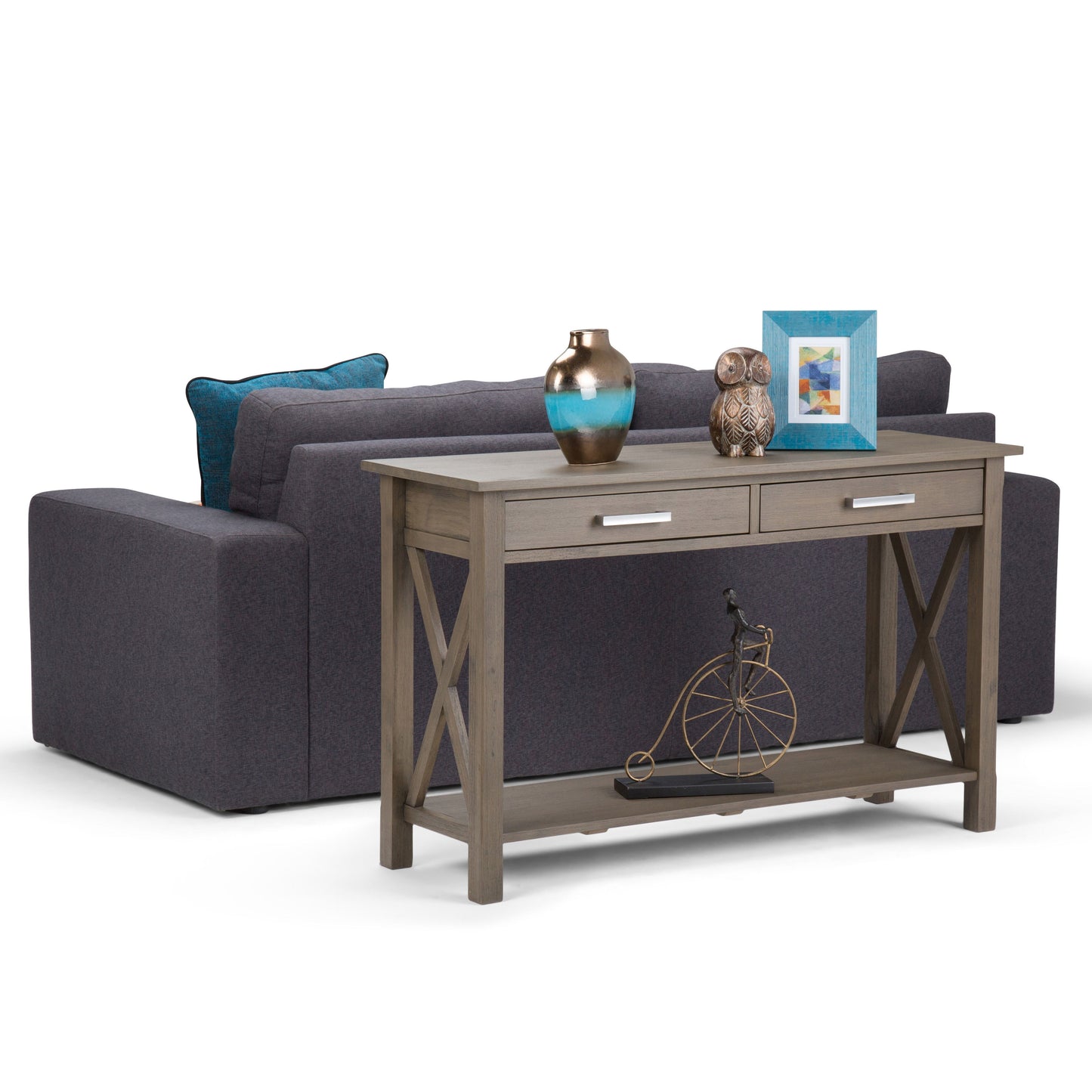 Kitchener - Console Sofa Table - Farmhouse Gray