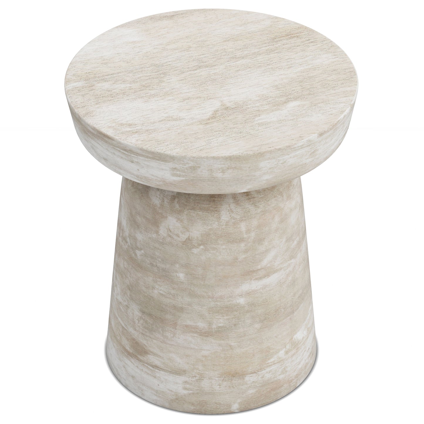 Robbie - Accent Table - Distressed White Wash
