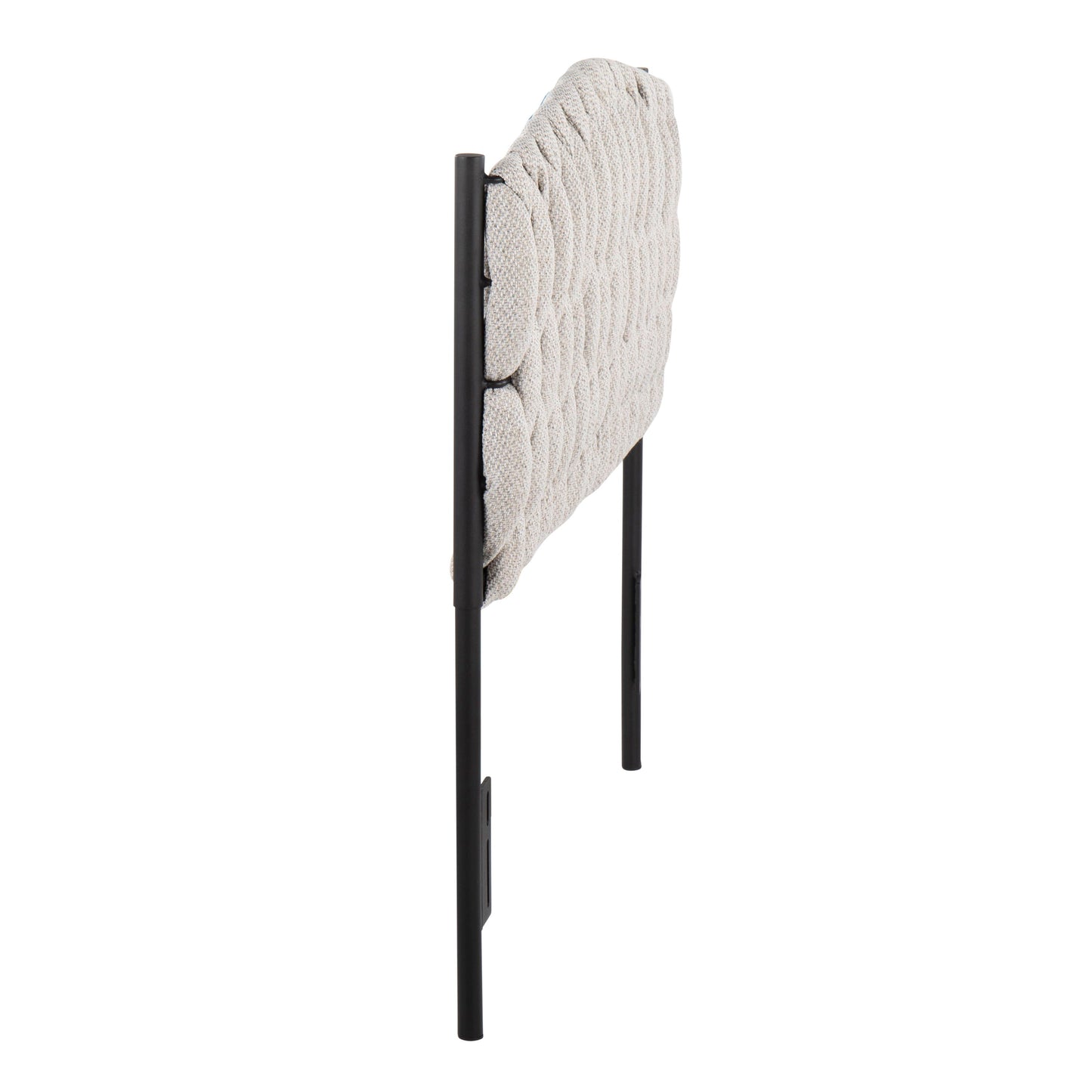 Braided Matisse - Twin Size Headboard - Black / Cream