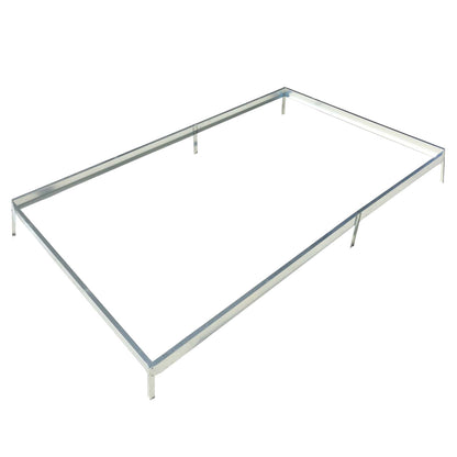6.3'x10.2'x7' Polycarbonate Greenhouse, Heavy Duty Outdoor Aluminum Walk-In Green House Kit With Rain Gutter, Vent And Door For Backyard Garden - Aluminium