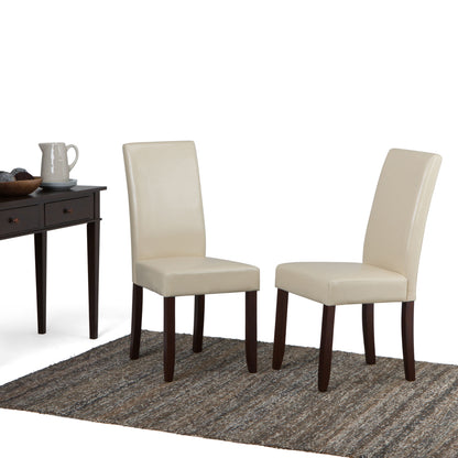 Acadian - Parson Dining Chair (Set of 2) - Satin Cream