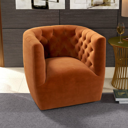 Delaney - Swivel Chair - Burnt Orange