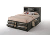 Ireland - Queen Bed With Storage - Gray Oak