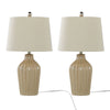Rockwell - Contemporary Table Lamp (Set of 2) - Cuban Sand / Polished Nickel / Natural