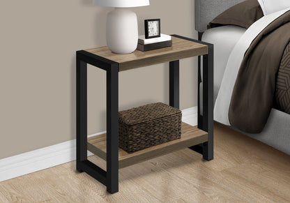 Accent Side Table, Narrow, Small, 2 Tier, Versatile Placement - Taupe