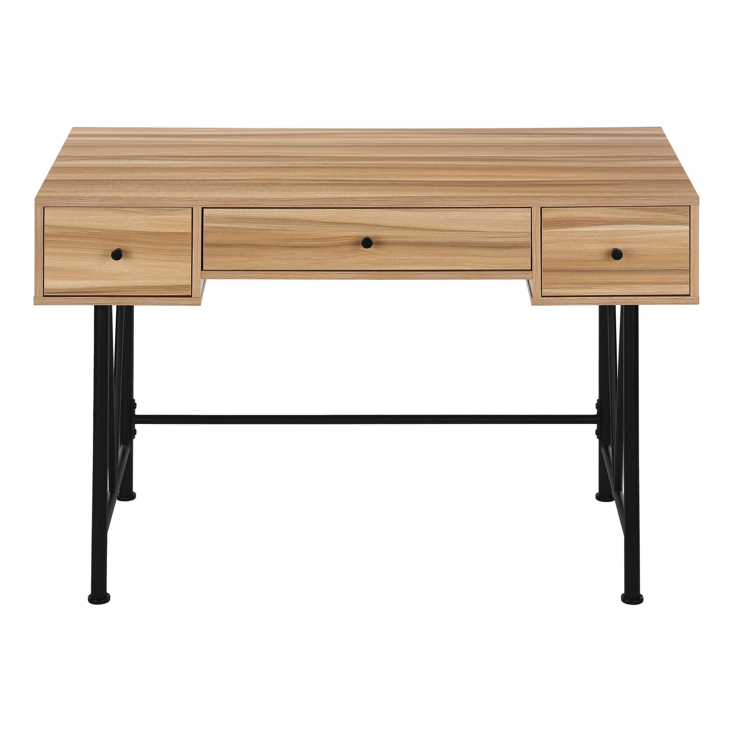 Computer Desk For Home Office, Laptop, Storage Drawers, Transitional, Elegant Design - Brown
