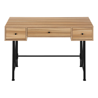 Computer Desk For Home Office, Laptop, Storage Drawers, Transitional, Elegant Design - Brown