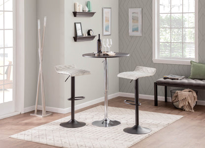Adjustable Contemporary Bar Table - Black