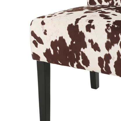 Modern Velvet Dining Chair (Set of 2) With Armless Design - Beige