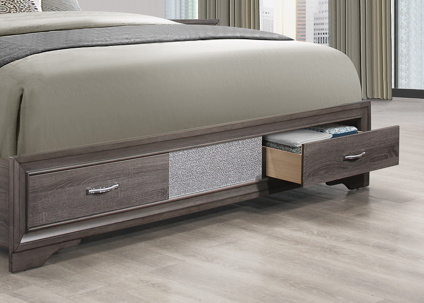 Ryder - Sparkle Full Bed - Gray