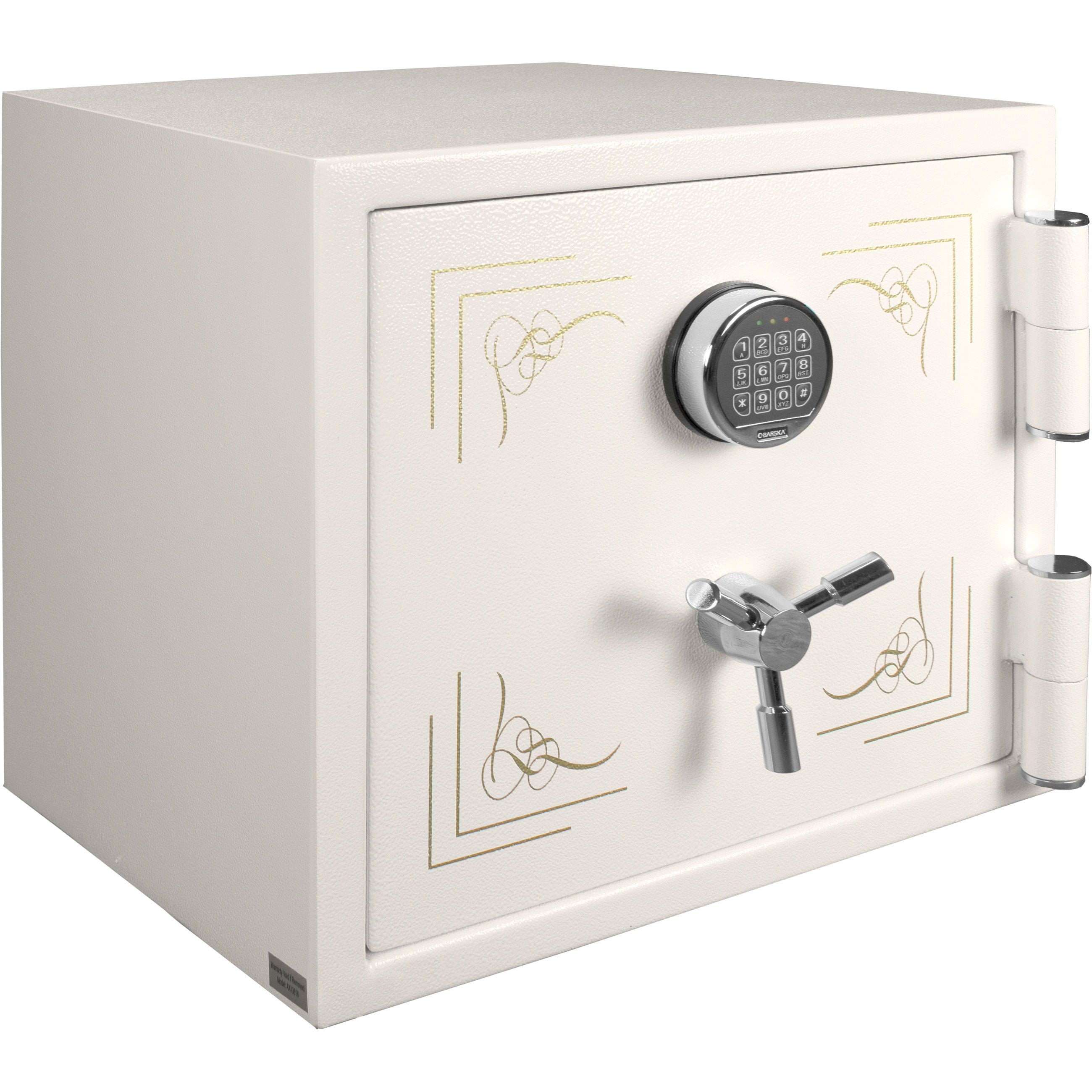 1.91 Cubic Ft Keypad Fireproof Jewelry Safe - White