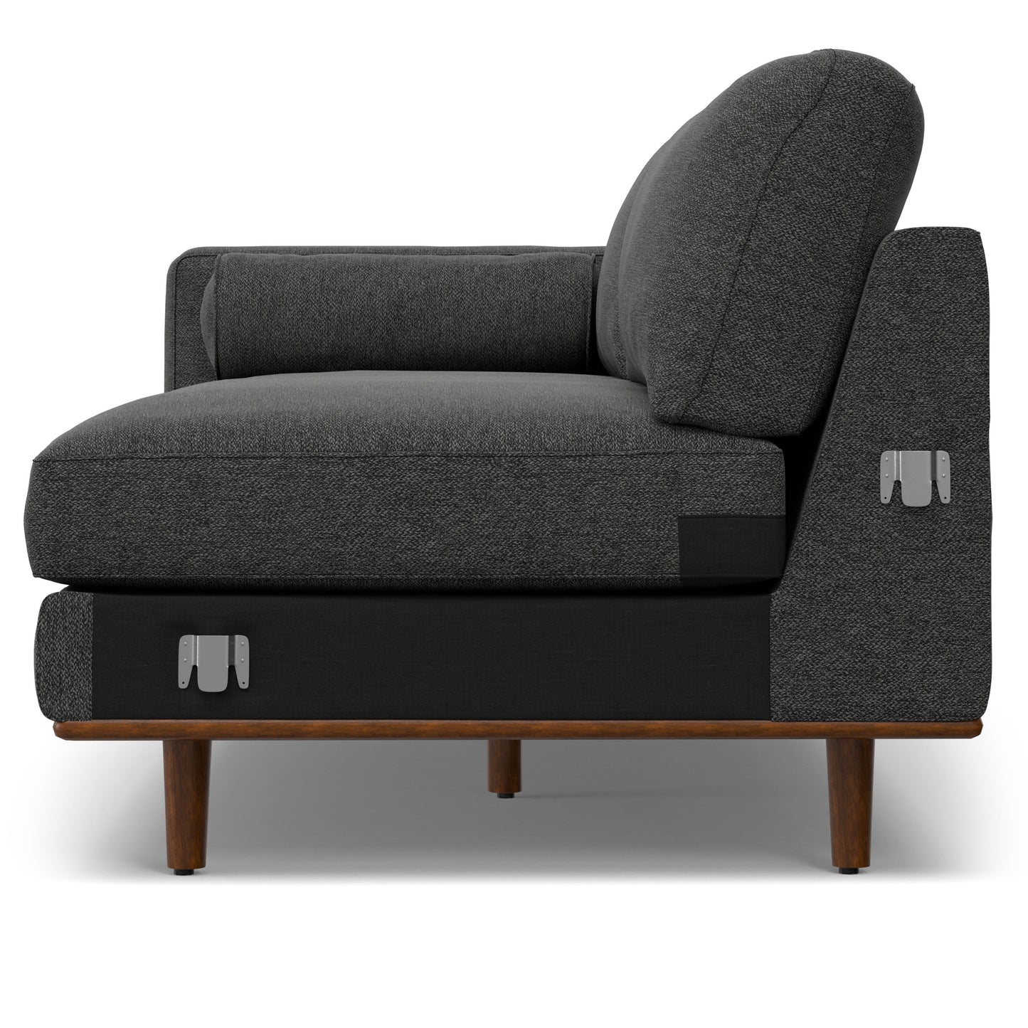 Morrison - Right Sectional Sofa - Charcoal Gray