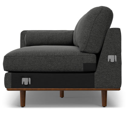 Morrison - Right Sectional Sofa - Charcoal Gray