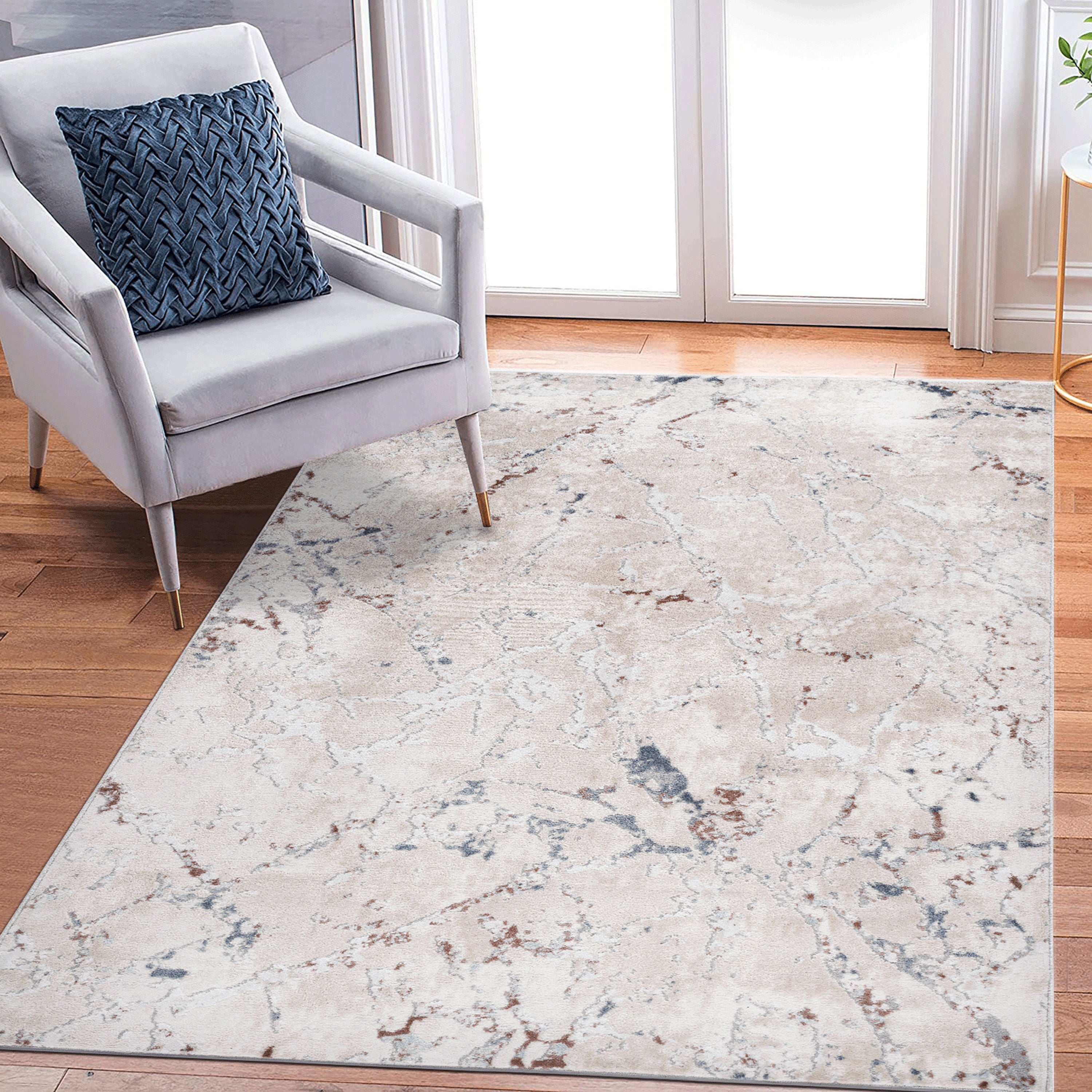 Marfi - 5' X 7' Contemporary Area Rug - Multi