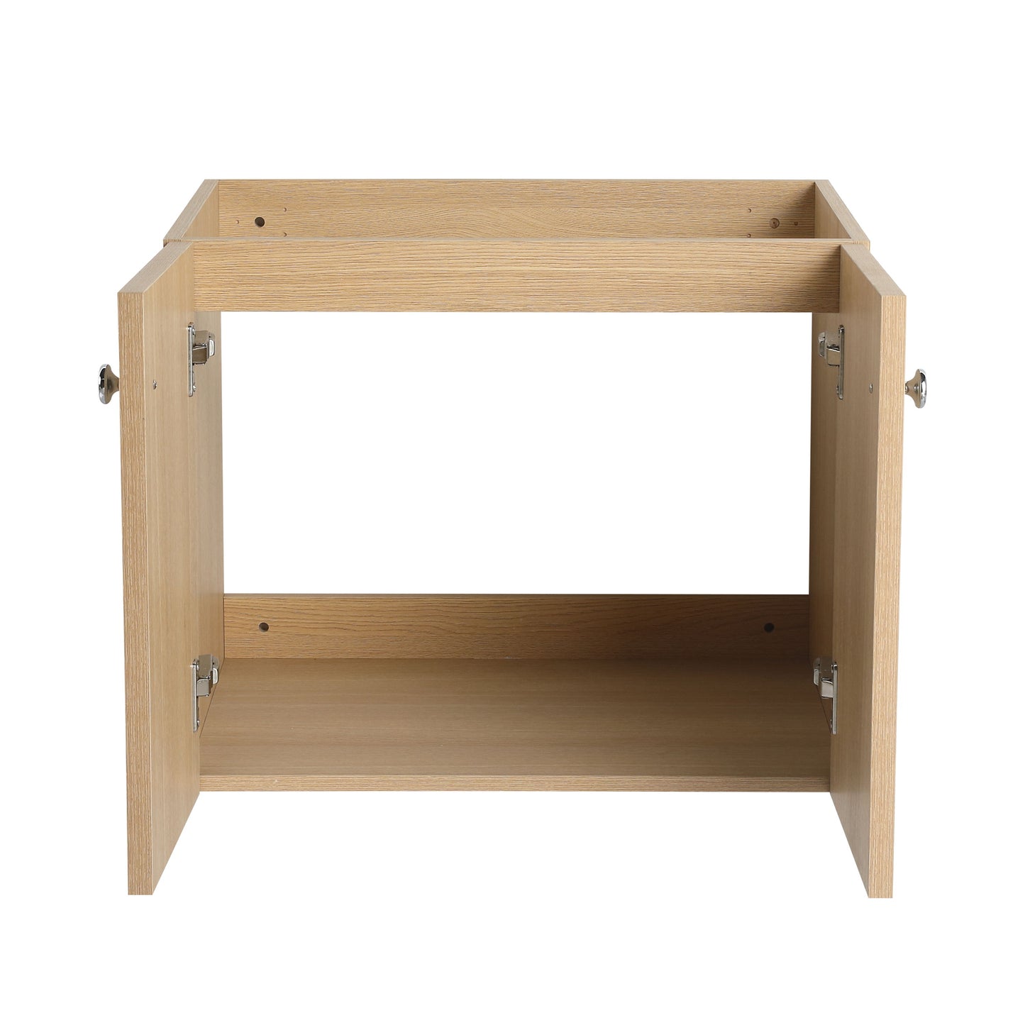 Modern Wall Mounted 24" Bathroom Vanity With 2 Soft Closing Doors, Excluding Sink - Oak