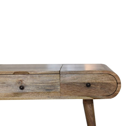 Round Dressing Table - Oak