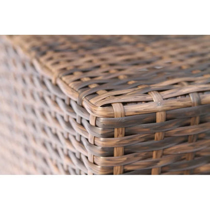 Shick - Corner Wedge Patio Chair With Cushions - Espresso