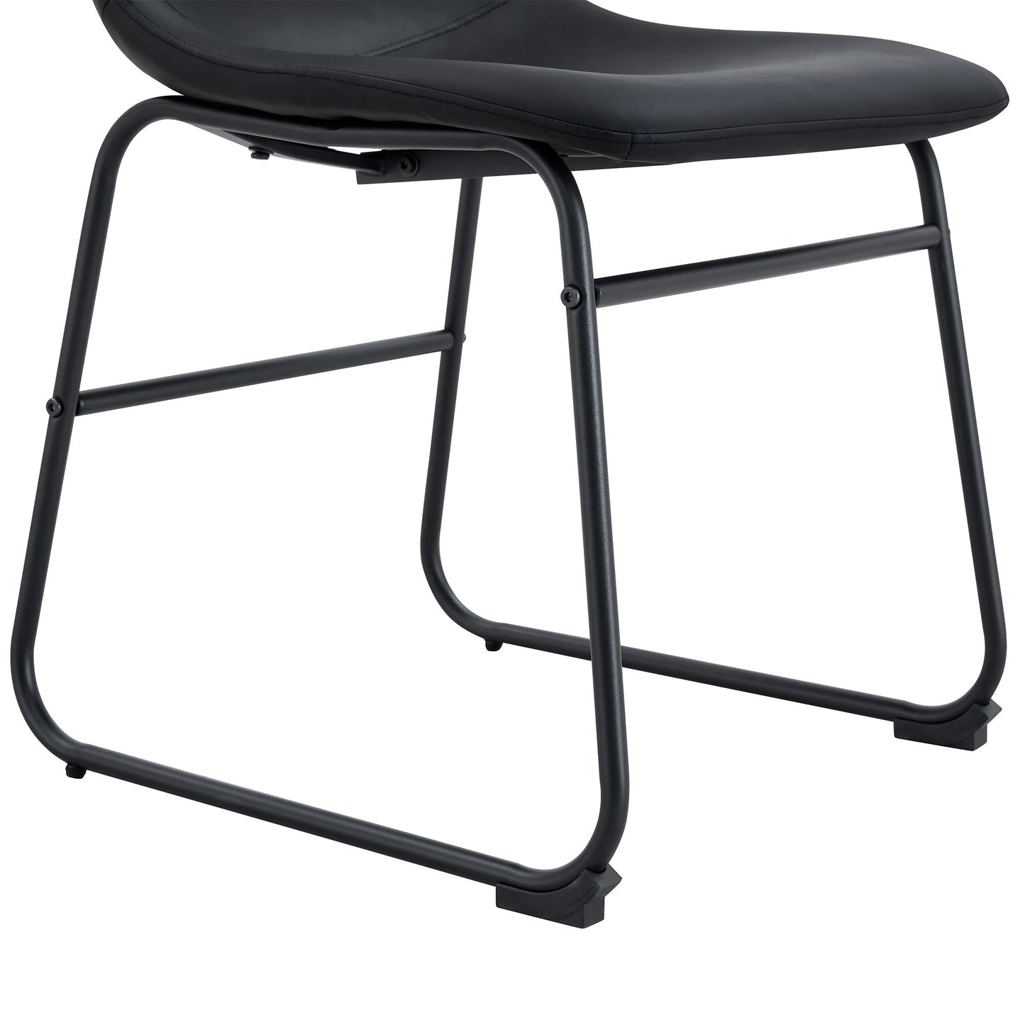 (Set of 4) Classic Chairs, A Stylish Seat Suitable For Modern Minimalist And Industrial Style Environments - Black