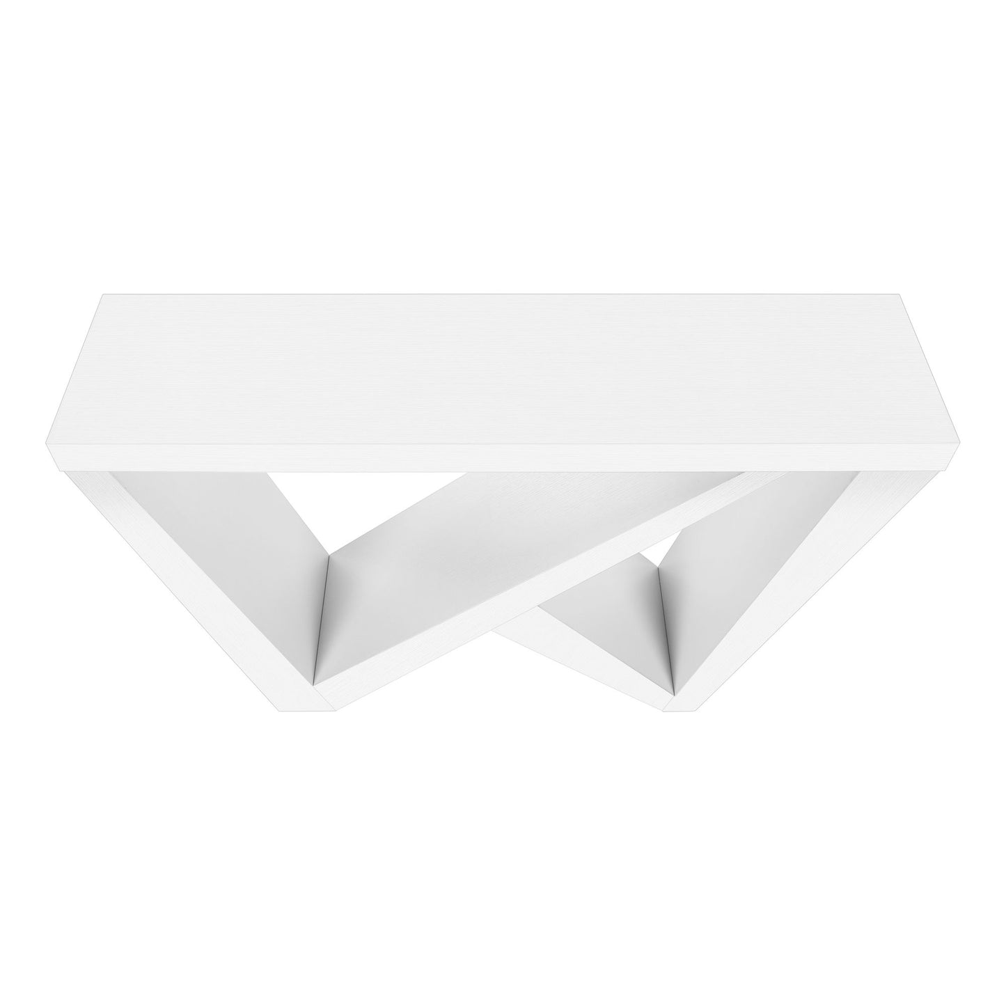 Accent Console Table For Entryway - White