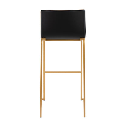 Mara - Contemporary Barstool (Set of 2) - Gold / Black