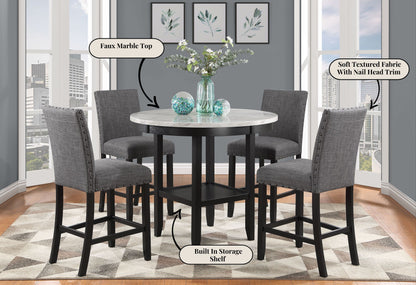 Greta - Bar Table - Antique White