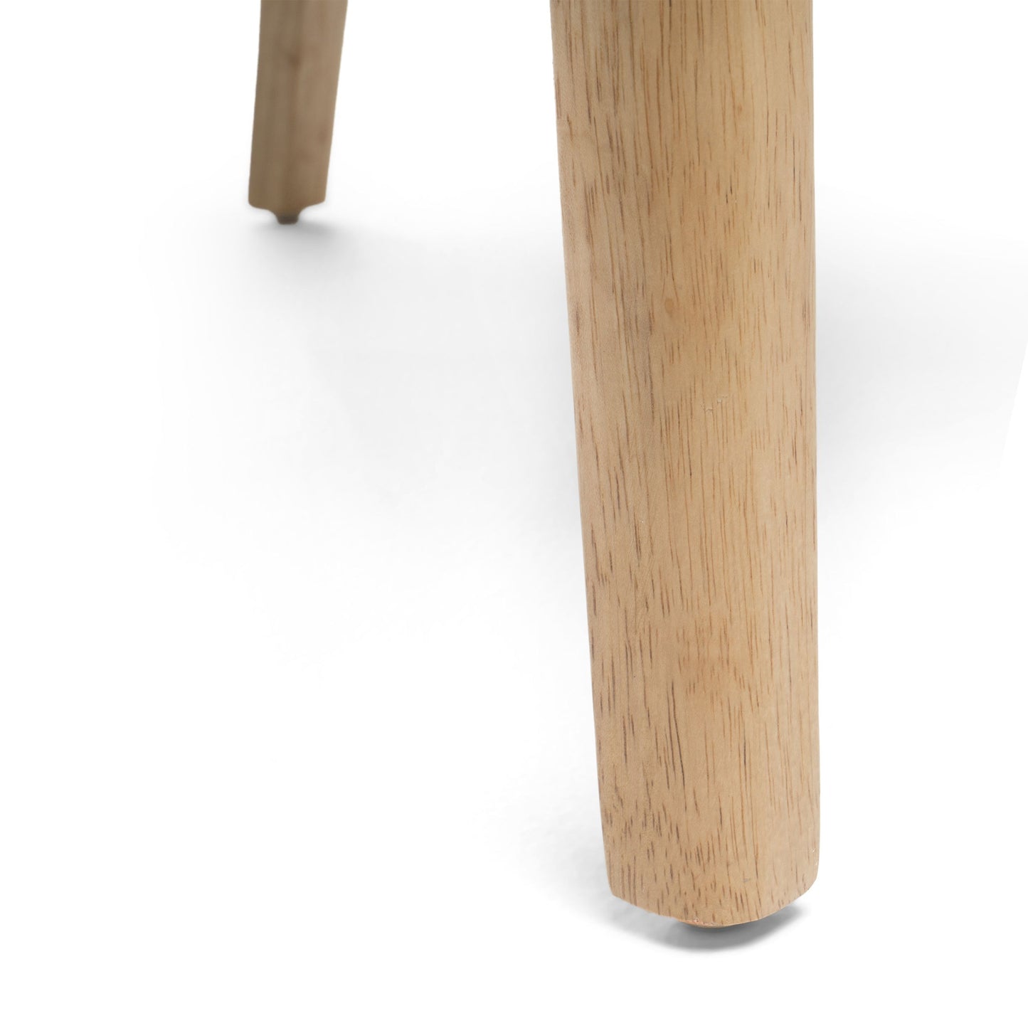 Contemporary Fabric Dining Chairs (Set of 2) - Green / Natural Oak
