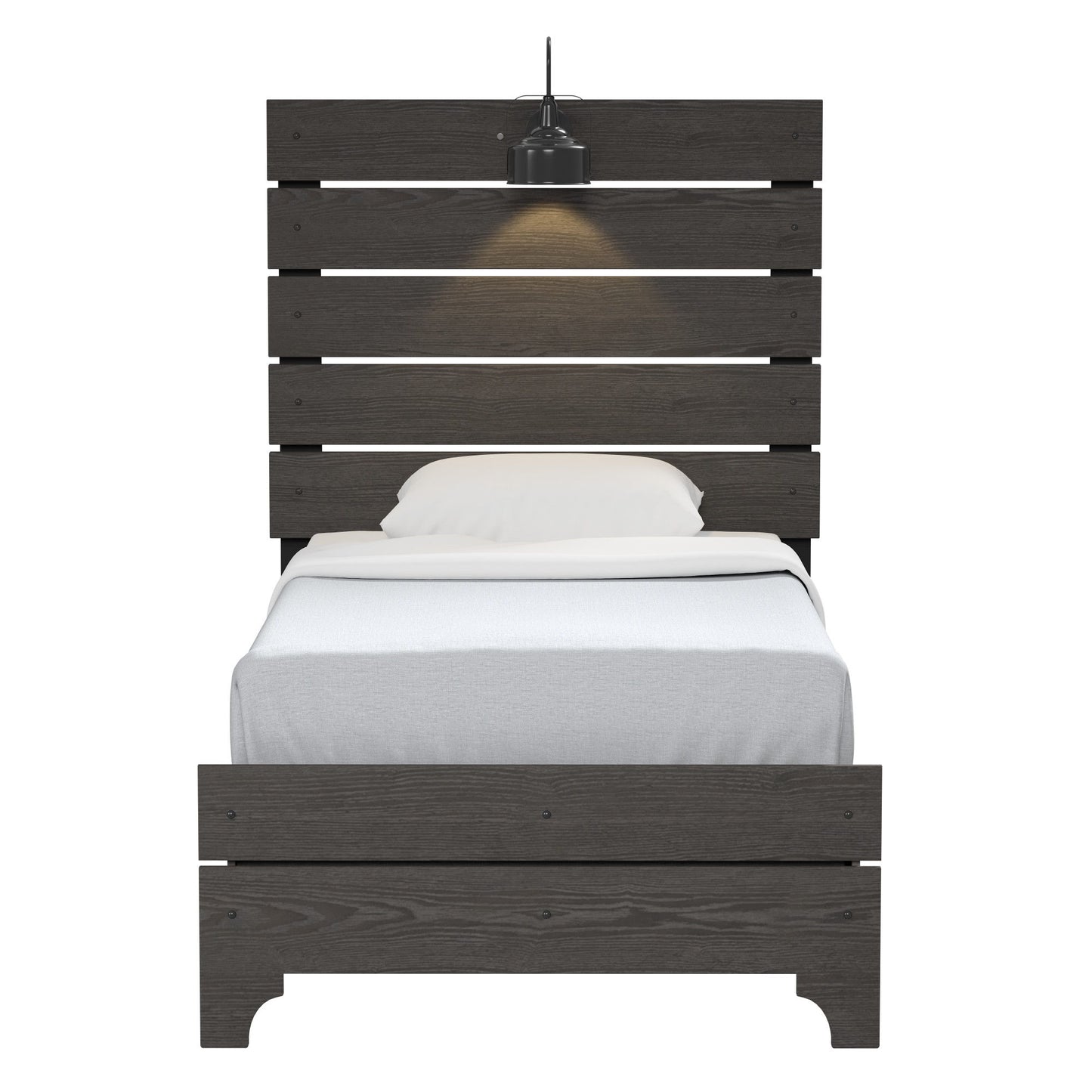 Junipe - Twin Bed With Lights - Brown