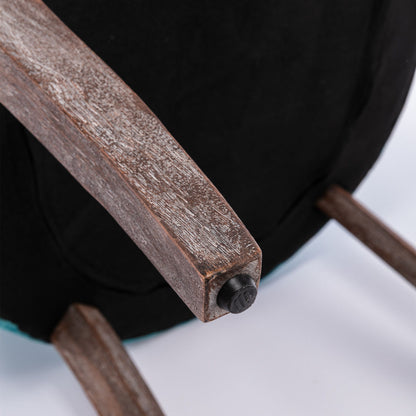 Ultra Side Dining Chair,Thickened Fabric Chairs With Neutrally Toned Solid Wood Legs, Bronze Nail Head (Set of 2) - Blue