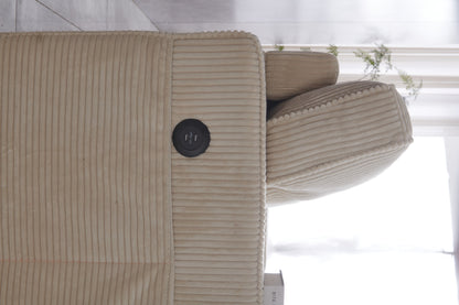 Stationary Loveseat - Cream
