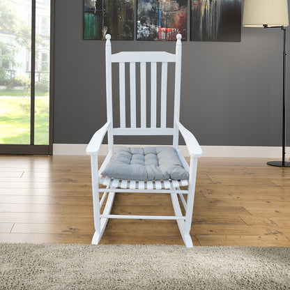 Wooden Porch Rocker Chair, Without Mat - White