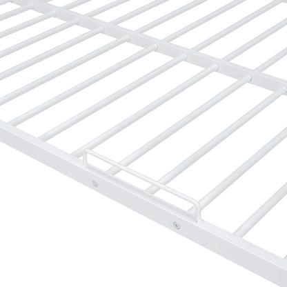 Full Long Over Queen Bunk Bed - White