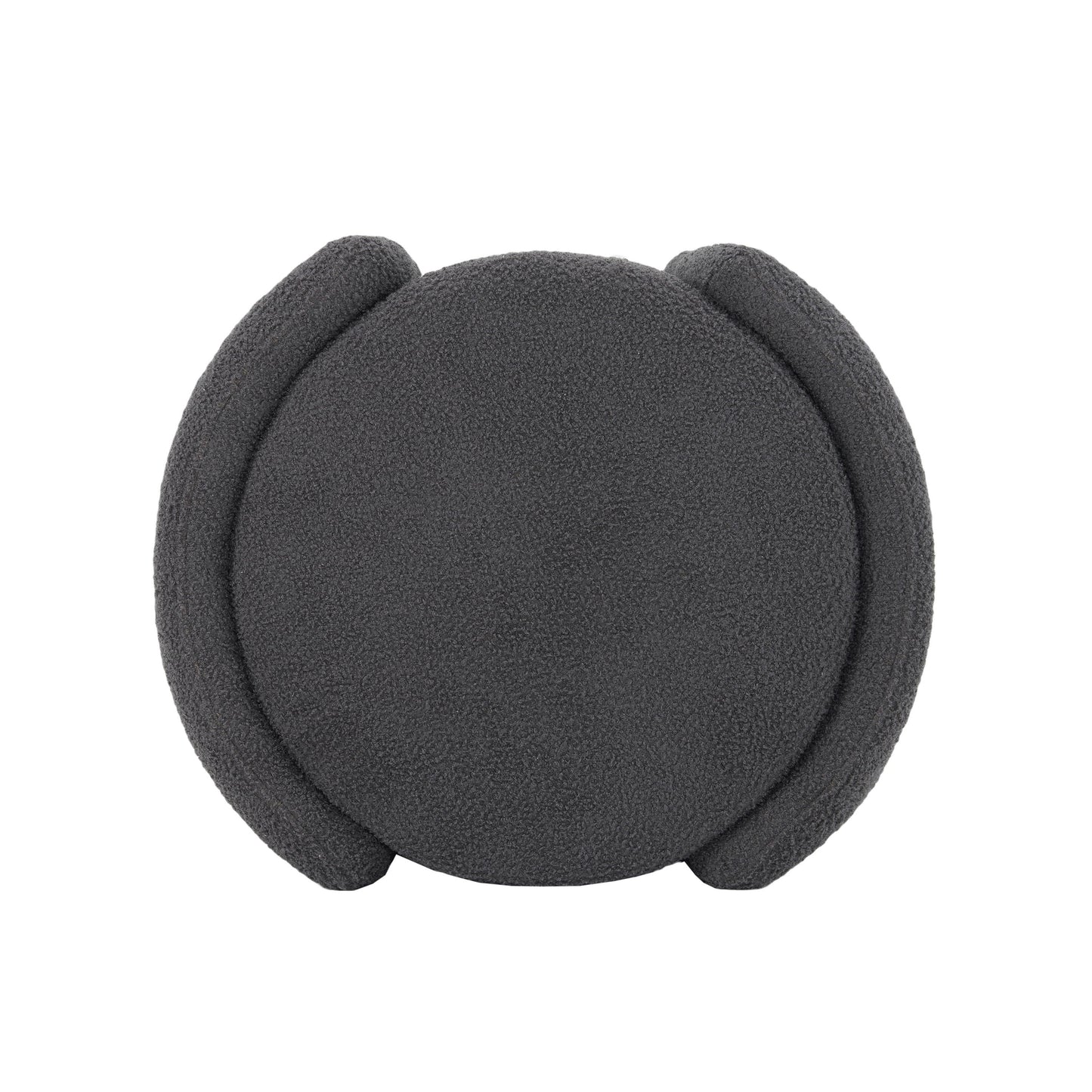 Cozy Boucle Storage Ottoman: Stylish Comfort With Hidden Storage - Gray