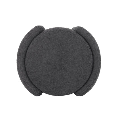Cozy Boucle Storage Ottoman: Stylish Comfort With Hidden Storage - Gray