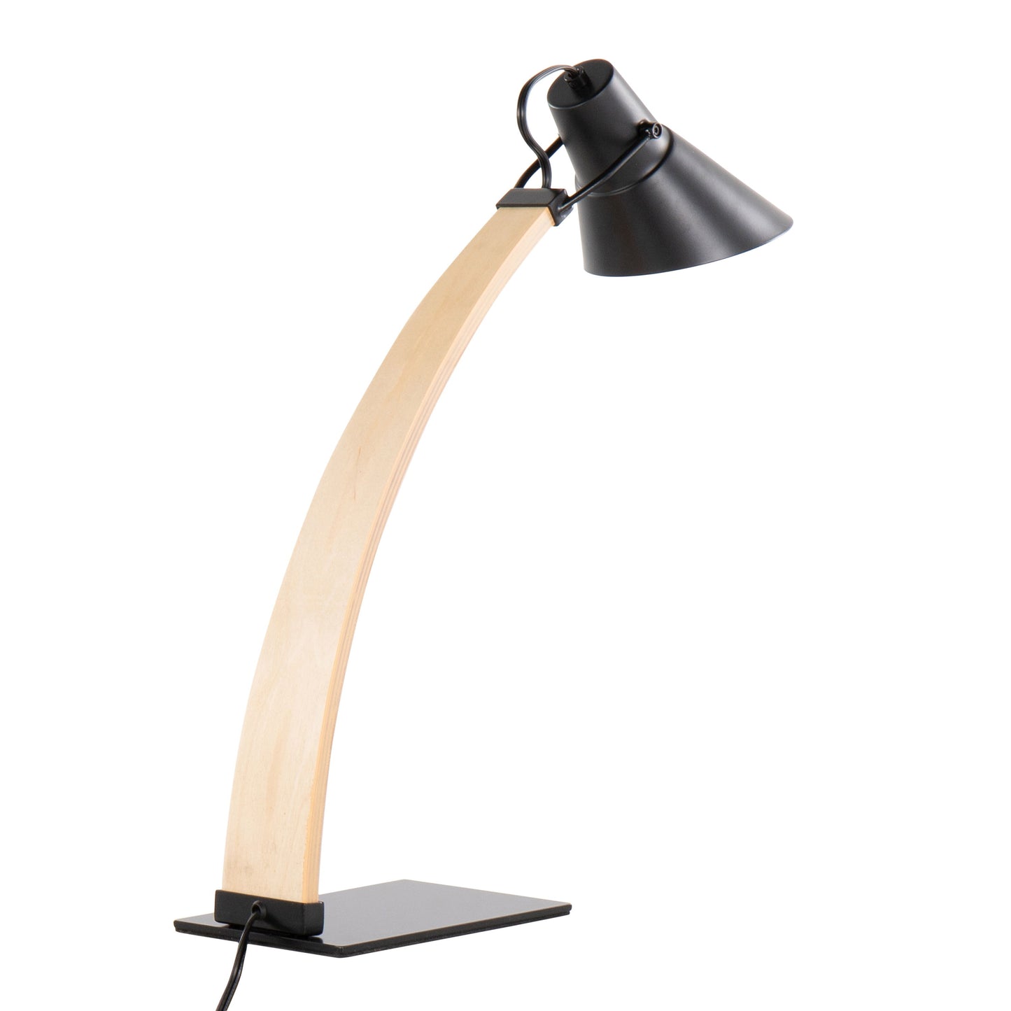 Noah - Contemporary Table Lamp - Natural / Black