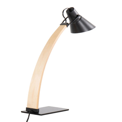 Noah - Contemporary Table Lamp - Natural / Black