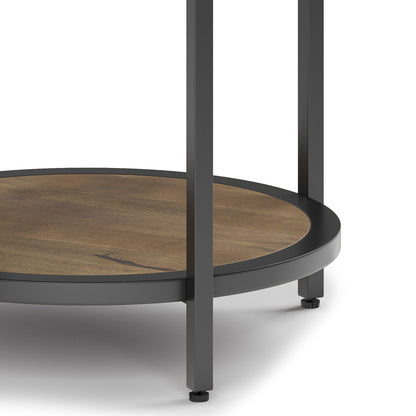 Jenna - Round Side Table - Warm Gray