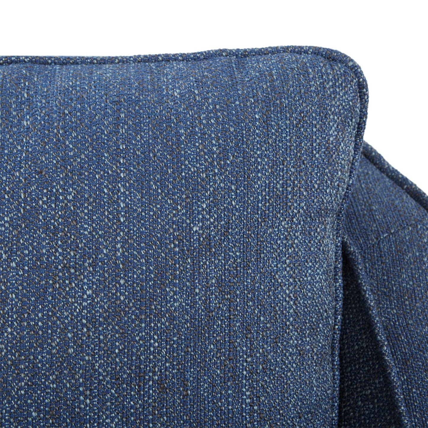 Swivel Chair With Upholstered Seat And Solid Wood Frame - Navy