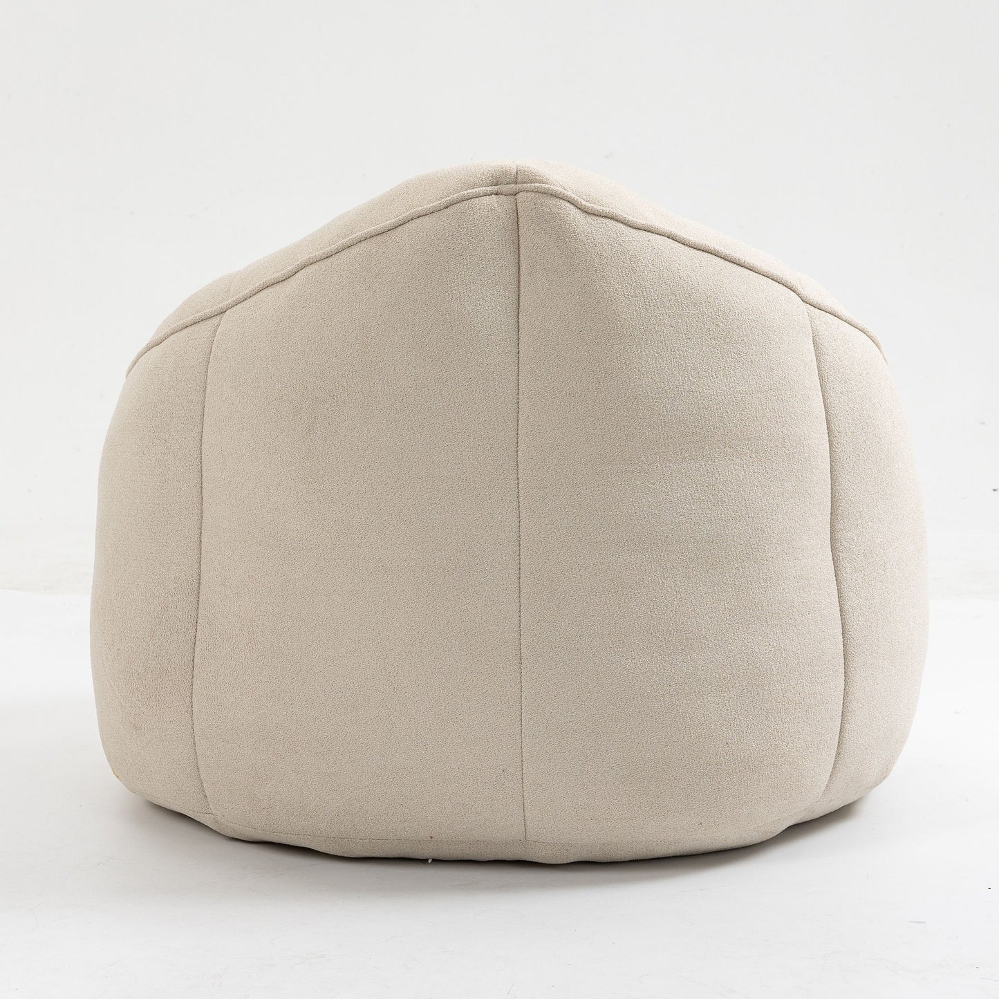 Bedding Bean Bag Sofa Chair High Pressure Foam Bean Bag Chair Adult Material With Padded Foam Padding Compressed Bean Bag With Footrest - Beige