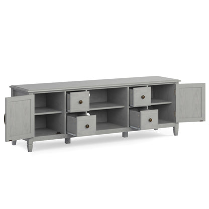 Connaught - Wide TV Stand - Fog Gray