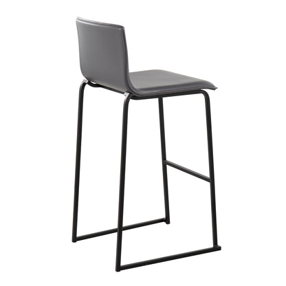 Mara - Contemporary Barstool (Set of 2) - Black / Gray