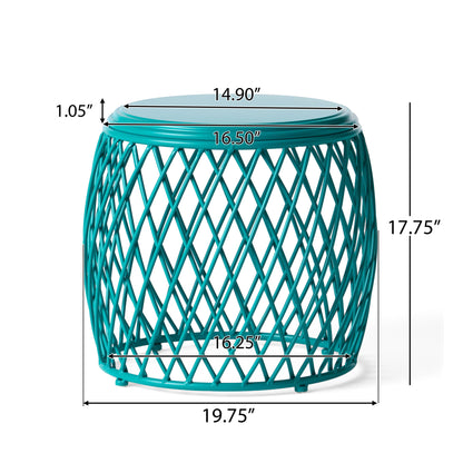 Alamera - Side Table - Teal