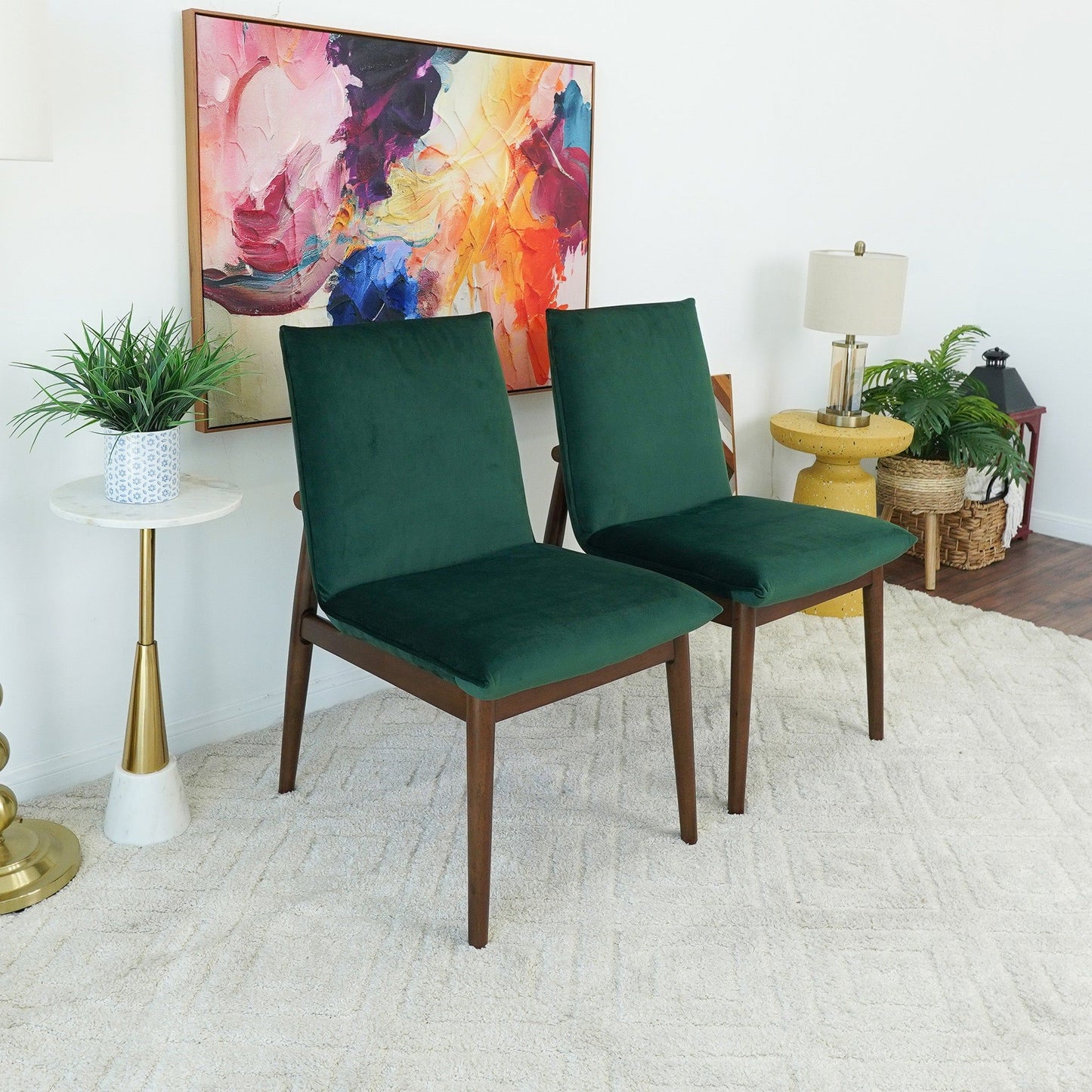 Monza - Dining Chair (Set of 2) - Dark Green