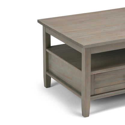 Warm Shaker - Coffee Table - Distressed Gray