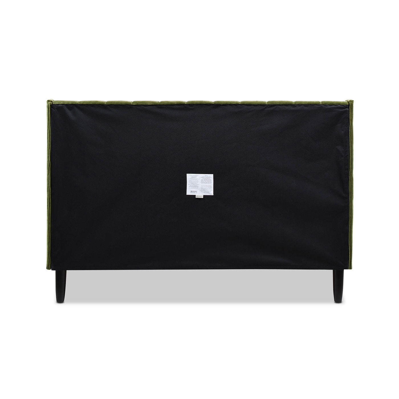 Aspen - Queen Vertical Tufted Modern Headboard Platform Bed Set - Olive Green