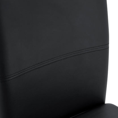 (Set of 4) Thickened Dining Chairs With Built In Spring Packages And Ergonomic Design Perfectly Blending Comfort And Elegance - Black