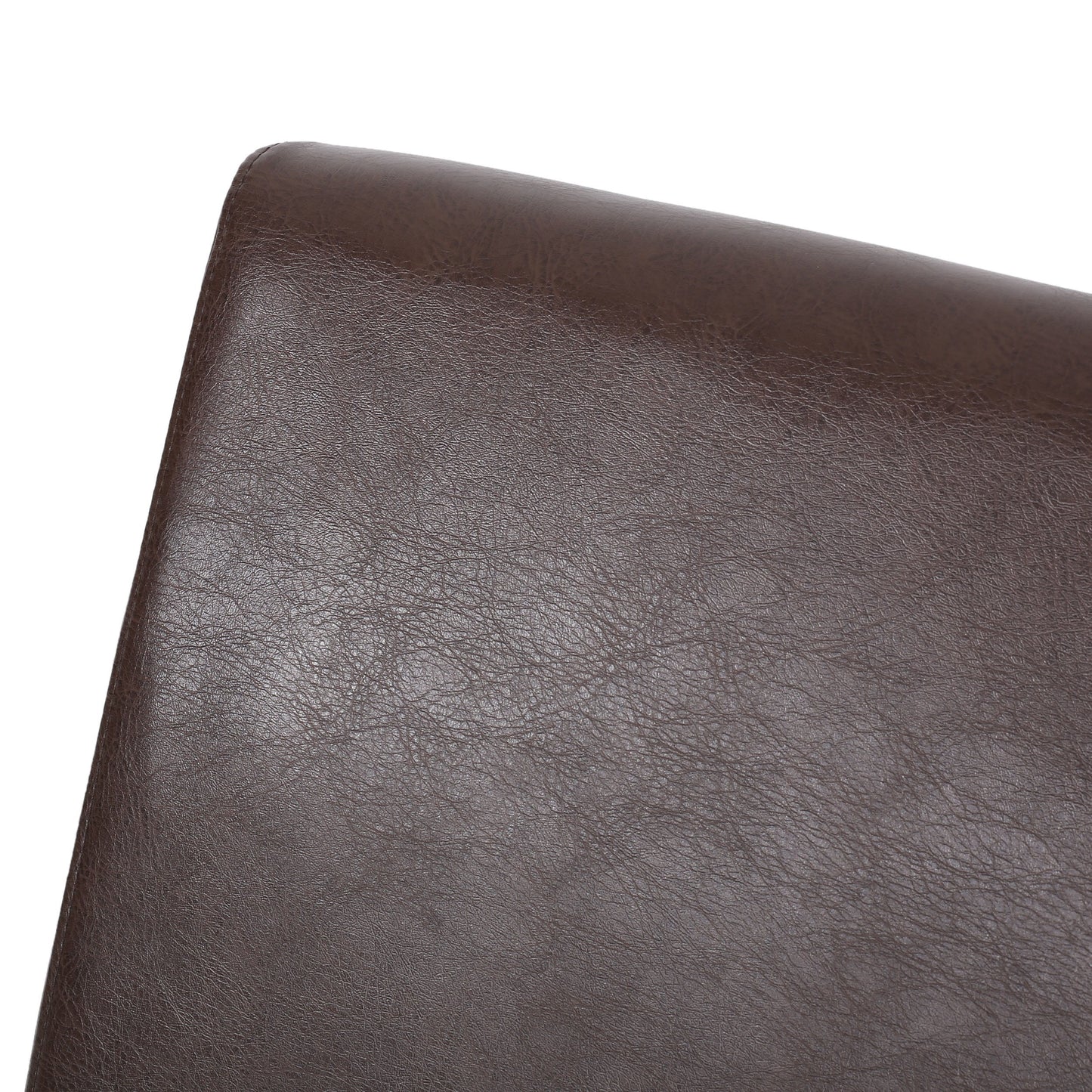 Contemporary Dining Chair (Set of 2) With Upholstery And Rubberwood Legs - Dark Brown